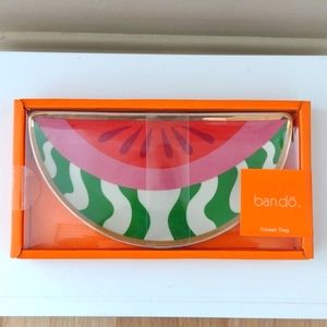 Bando Watermelon Trinket Tray with Gold Trim New